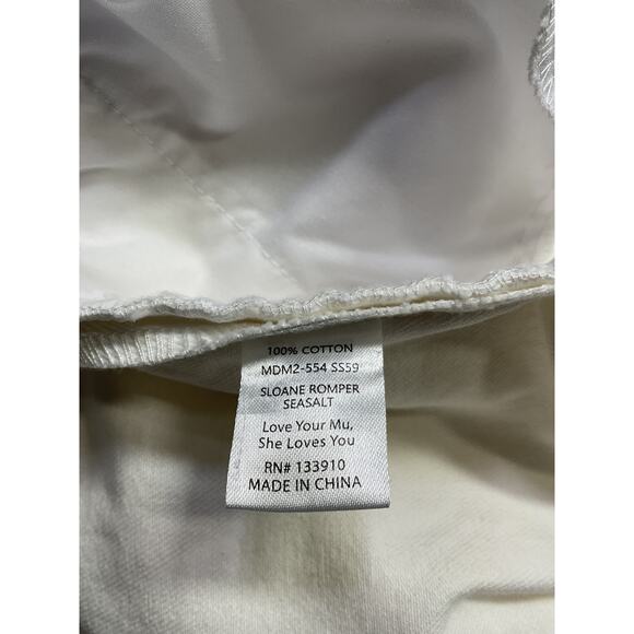 Show Me Your Mumu 'Sloane' White Cotton Romper Size XS - Picture 5 of 5
